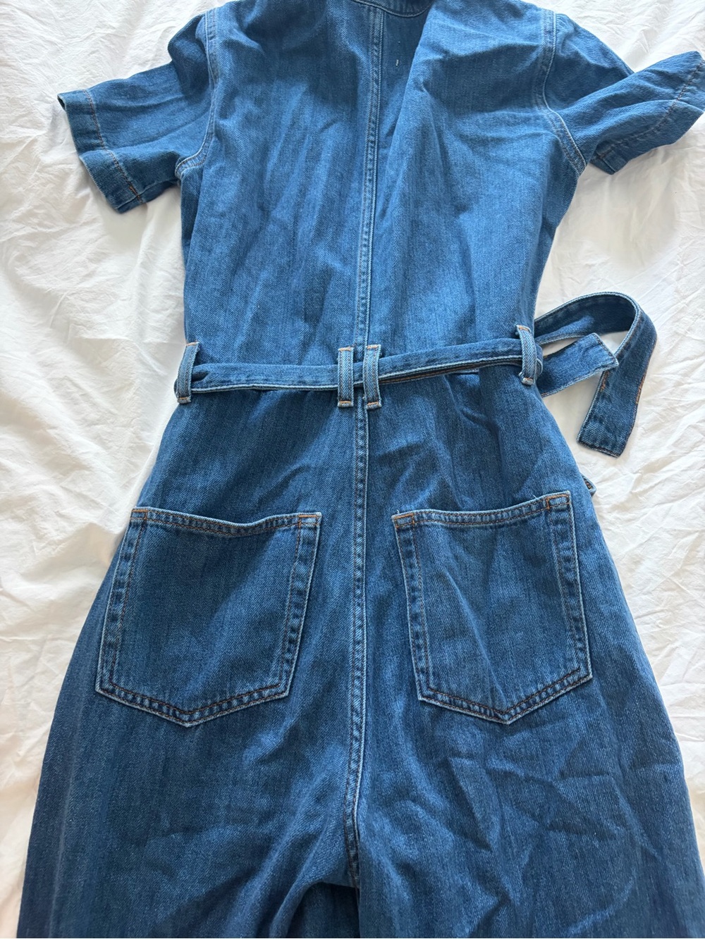 Reformation Indigo Denim Jumpsuit with Zip Front - Picture 4 of 6